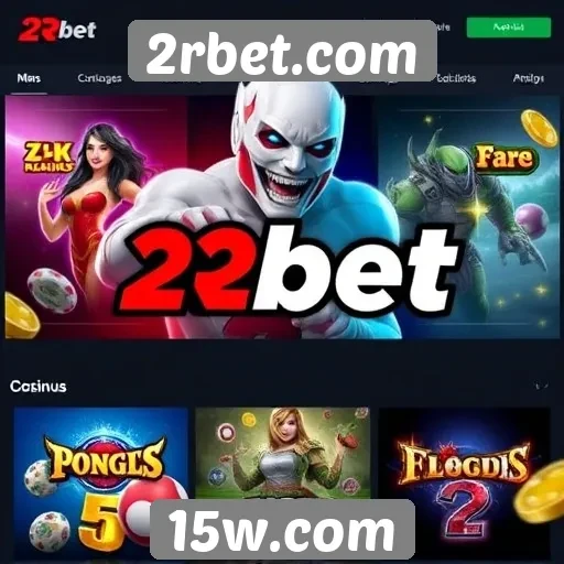 Diversidade de jogos disponíveis no 2rbet.com